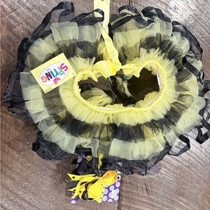Kids Yellow and Black Dance Tutu